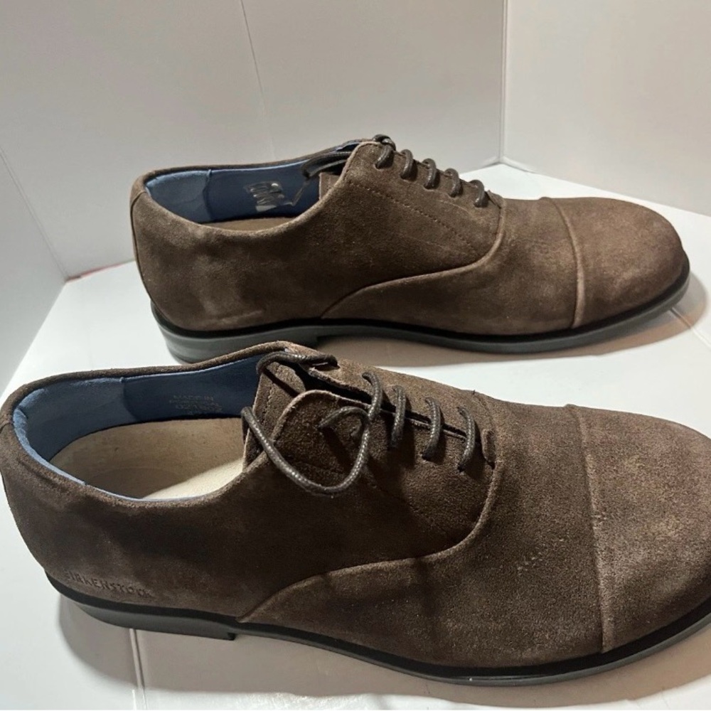 NEW Birkenstock Dalen Mocha Suede Oxford Shoes EU42 REG NIB Men 9 Wom 11 - Picture 2 of 6